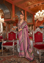 Thumbnail for Monjolika Fashion Silk Weaving Zari Onion Pink Traditional Saree