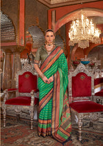 Thumbnail for Monjolika Fashion Silk Weaving Zari Green Traditional Saree