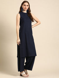 Thumbnail for Anouk Women Regular Pure Cotton Kurta with Palazzos - Distacart