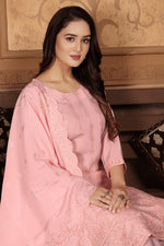 Thumbnail for Monjolika Fashion Light Pink Chanderi With Heavy Sequence Embroidery Classic Suit