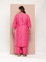 Thumbnail for Sztori Women Ethnic Motifs Printed Regular Gotta Patti Kurta with Palazzos - Distacart