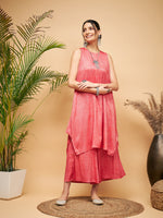 Thumbnail for InWeave Red Lurex Short Kurta - Distacart