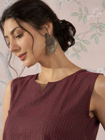 Thumbnail for InWeave Wine Kantha W/S Top - Distacart