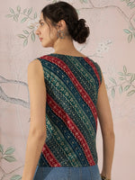 Thumbnail for InWeave Teal Hunter Batik W/S Top - Distacart