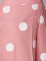 Thumbnail for Vishudh Women Pink Striped Kurta with Palazzos - Distacart