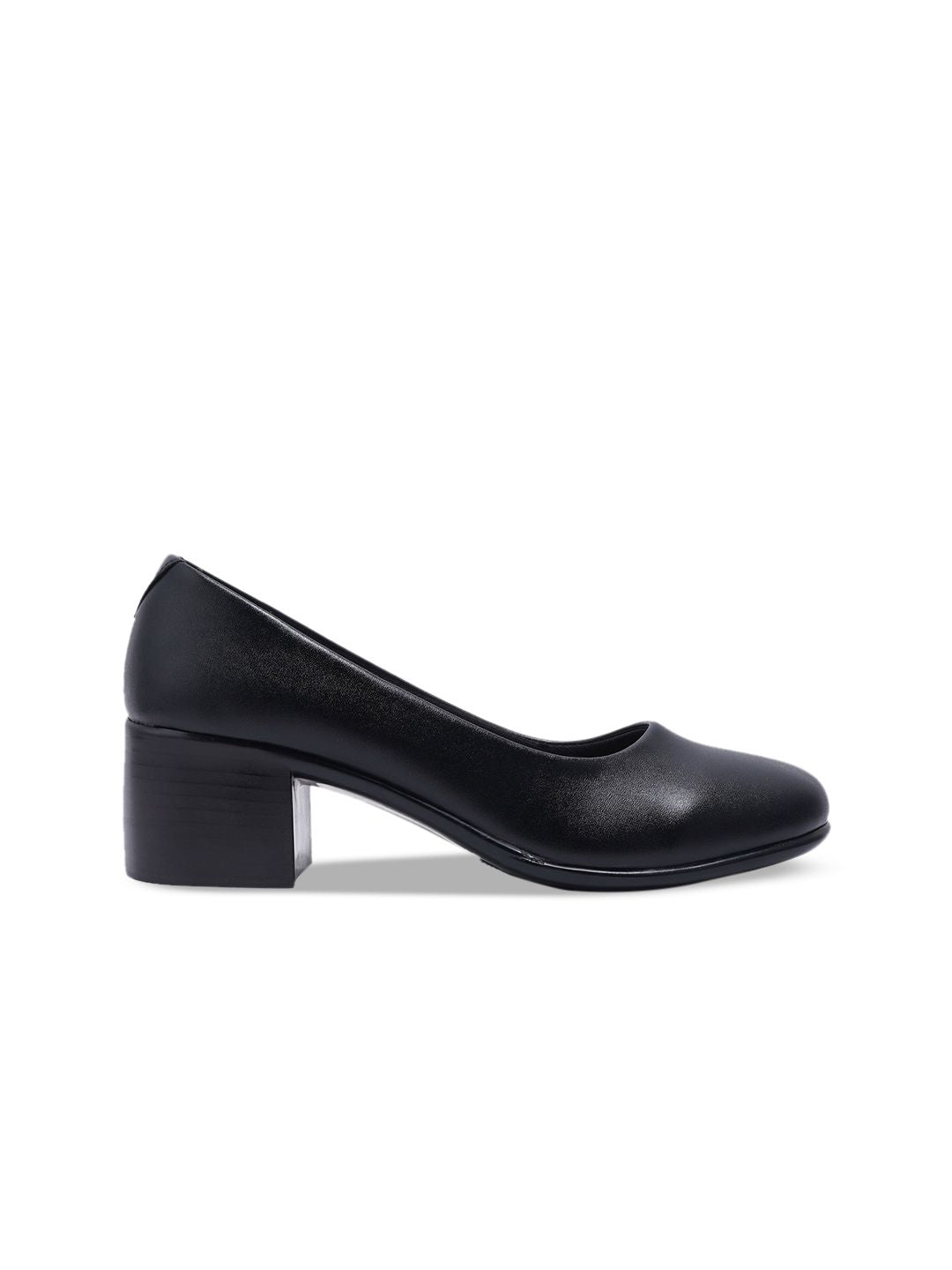 ELLE Round Toe Block Pumps