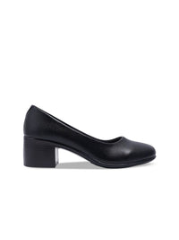 Thumbnail for ELLE Round Toe Block Pumps
