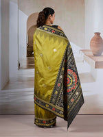 Thumbnail for Monjolika Fashion Olive Weaving Handloom Silk Blend Designer Saree