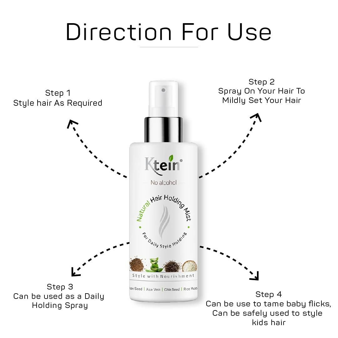 Ktein Natural Hair Holding Spray Without Alcohol - Distacart