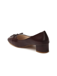 Thumbnail for ELLE Block Pumps With Bows