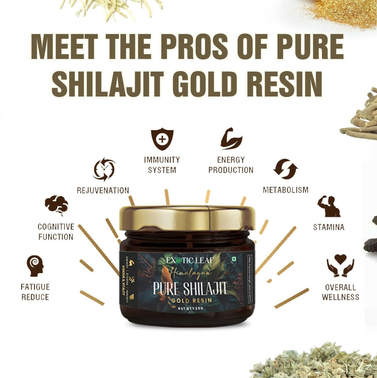 Exotic Leaf Gold SJ Resin