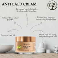 Thumbnail for Ivory Natural Bald Cream For Hair For Stimulate Growth Of Hair, Avoid Thinning - Distacart