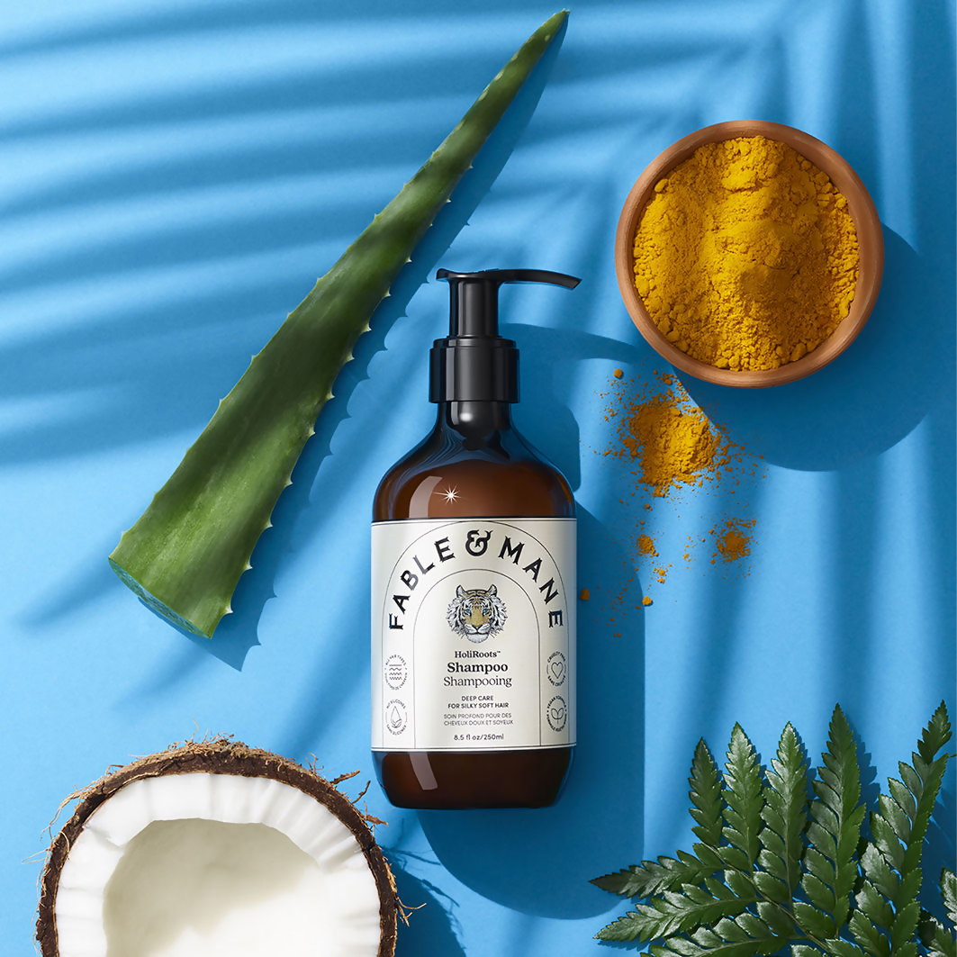 Fable & Mane HoliRoots Hydrating Shampoo With Coconuts