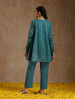 Thumbnail for trueBrowns Deep Sea Gold Cotton Flared Co-Ord Set - Distacart