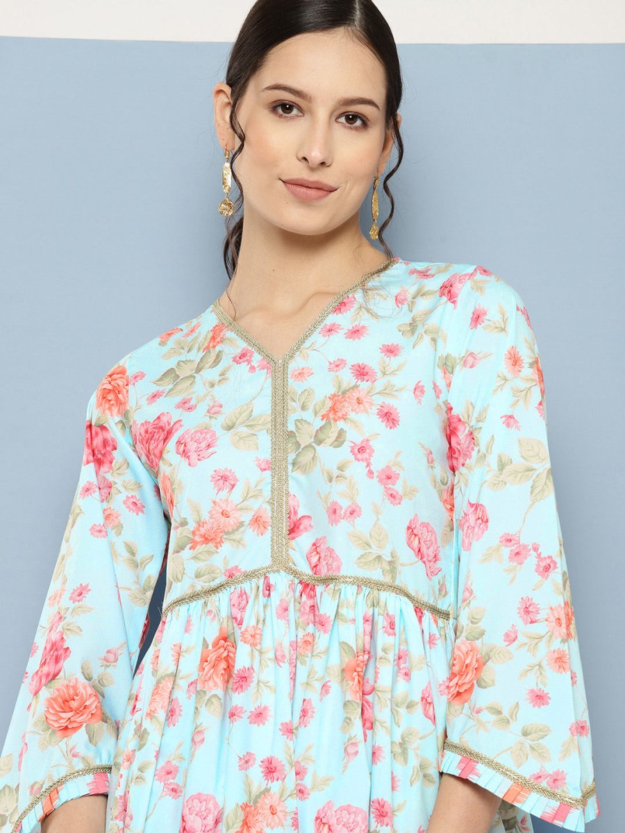Ahalyaa Printed Ethnic Co-Ords - Distacart
