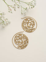 Thumbnail for trueBrowns Brass Circular Swirl Earrings - Distacart