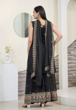 Thumbnail for Yash Enterprise Awasome Embroidery Georgette Black Readymade Salwar Suit