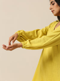 Thumbnail for trueBrowns Lime Slub Textured Short Co-Ord Set - Distacart