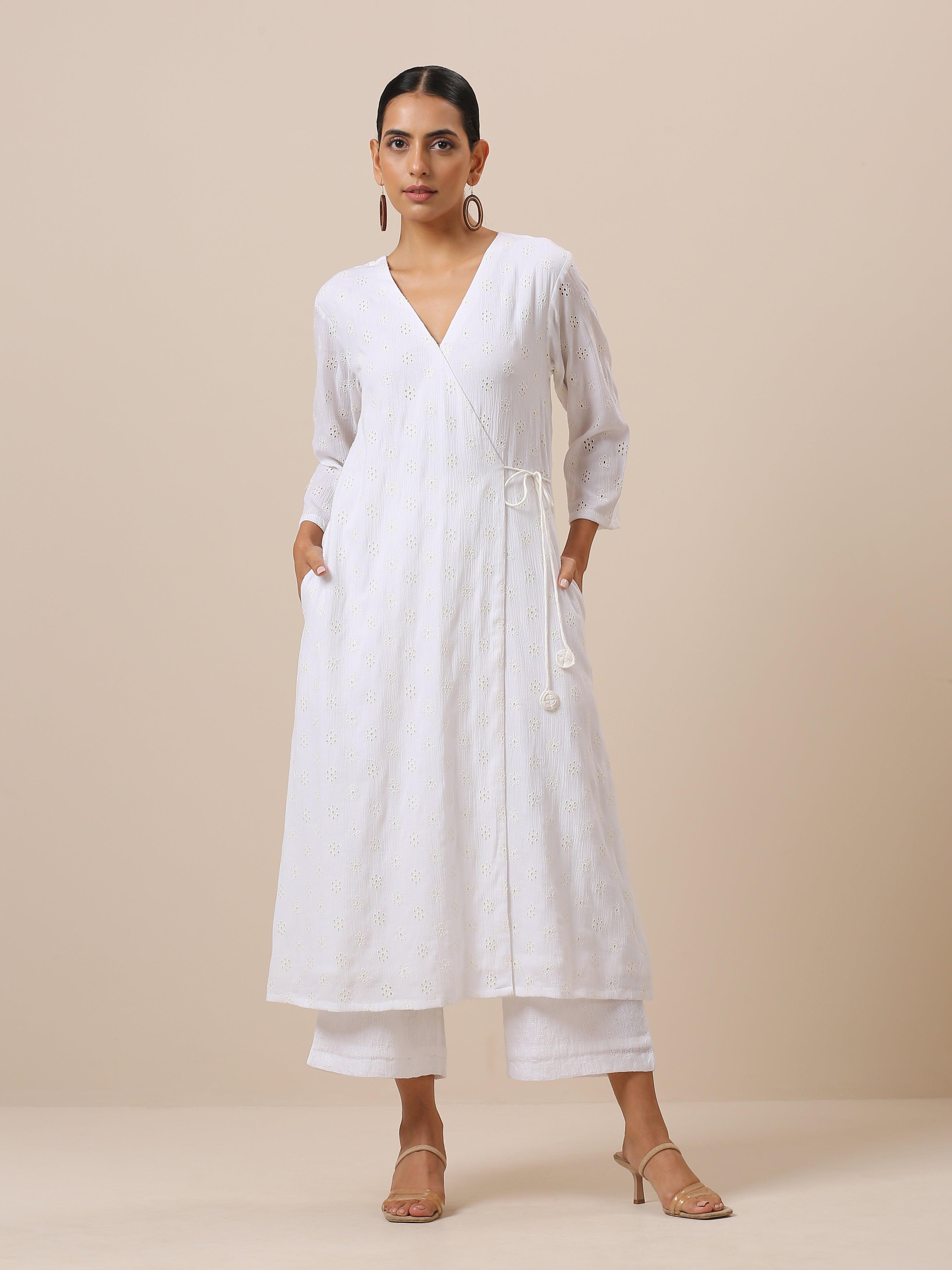 trueBrowns Cotton White Weave Pant - Distacart