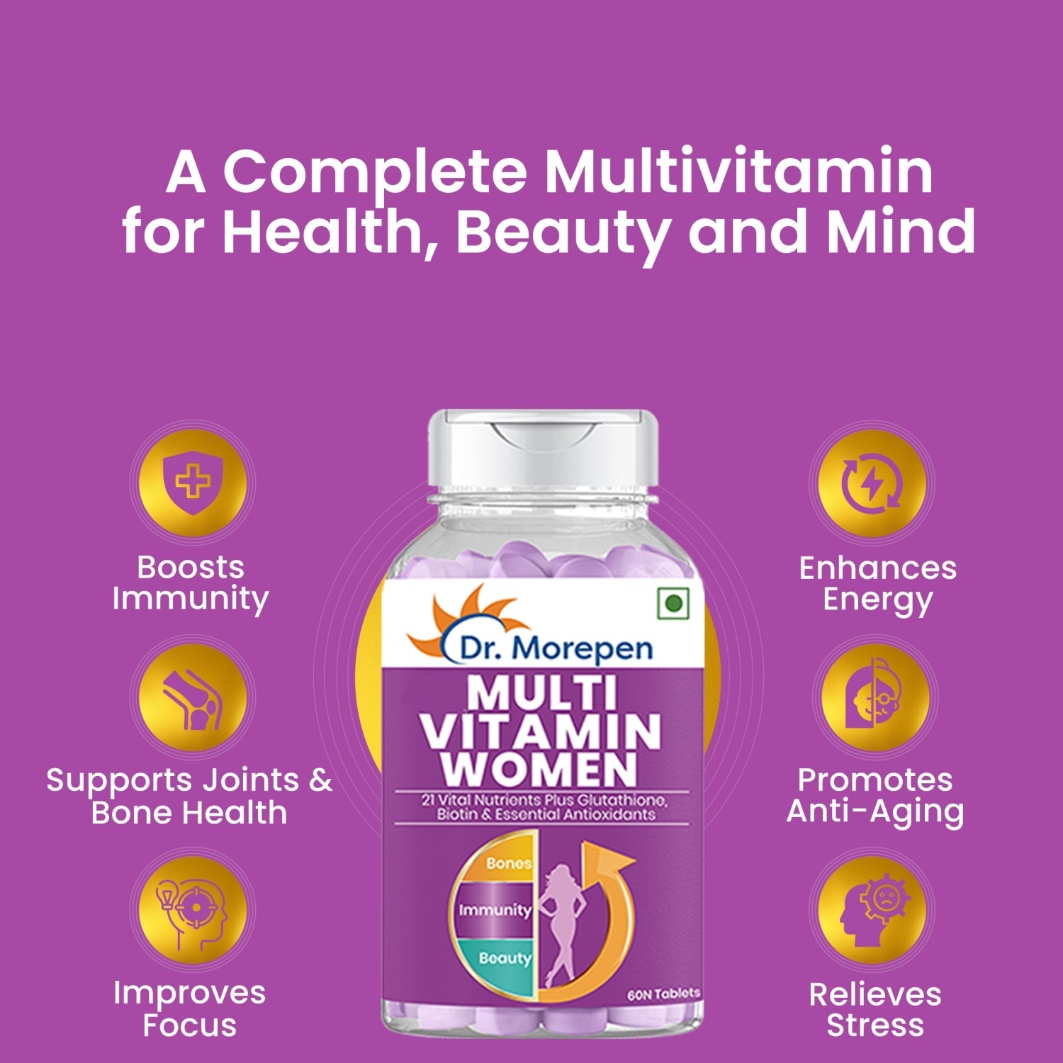 Dr. Morepen Multivitamin Women And Biotin+ Advanced