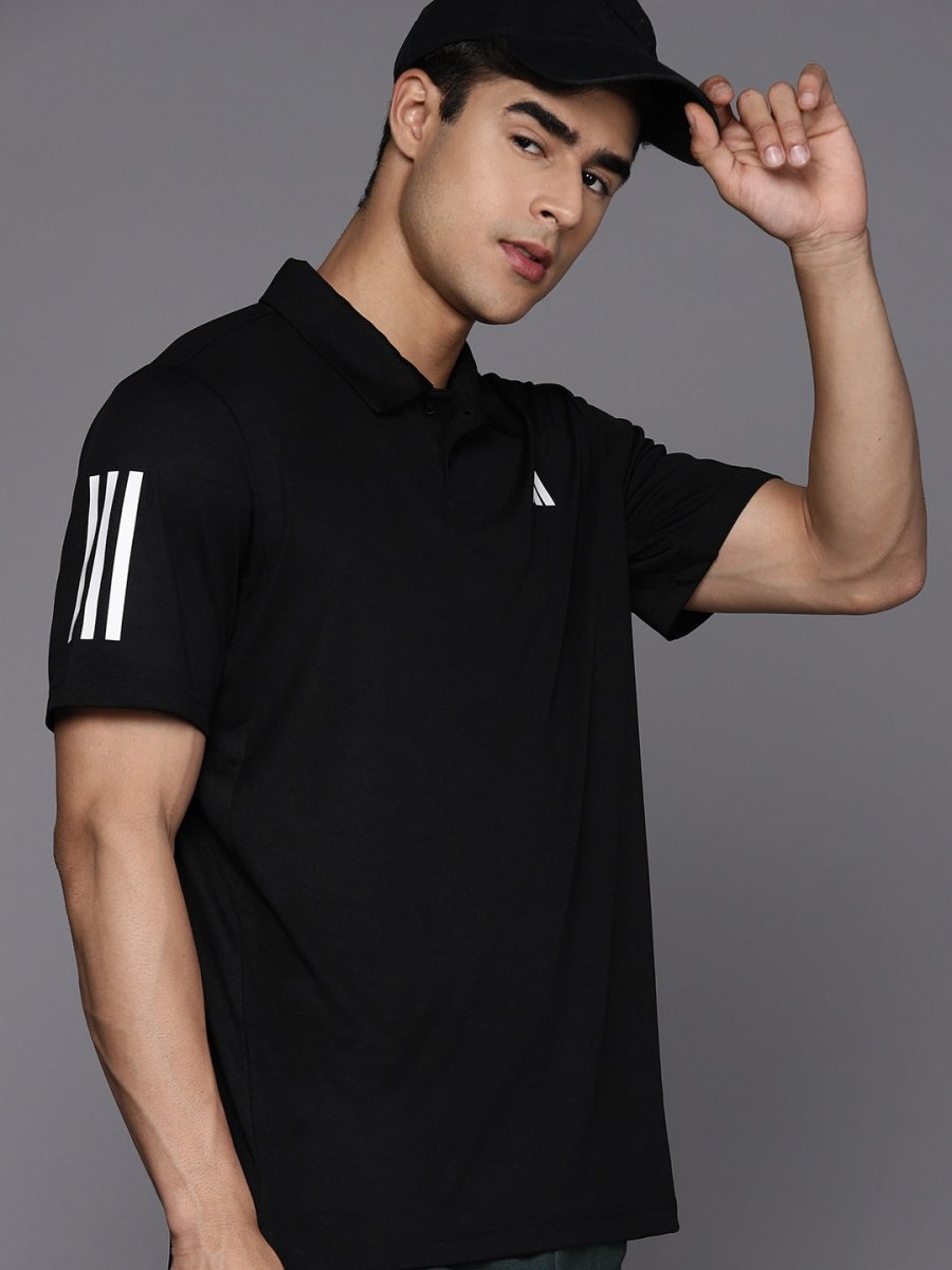 Adidas 3-Stripe Club Polo T-shirt - Distacart