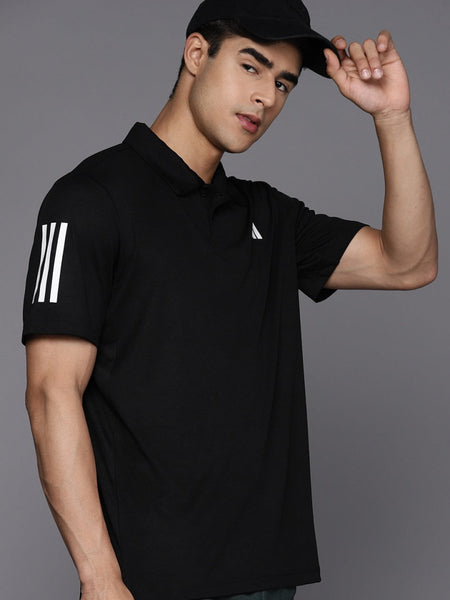 Adidas 3-Stripe Club Polo T-shirt - Distacart