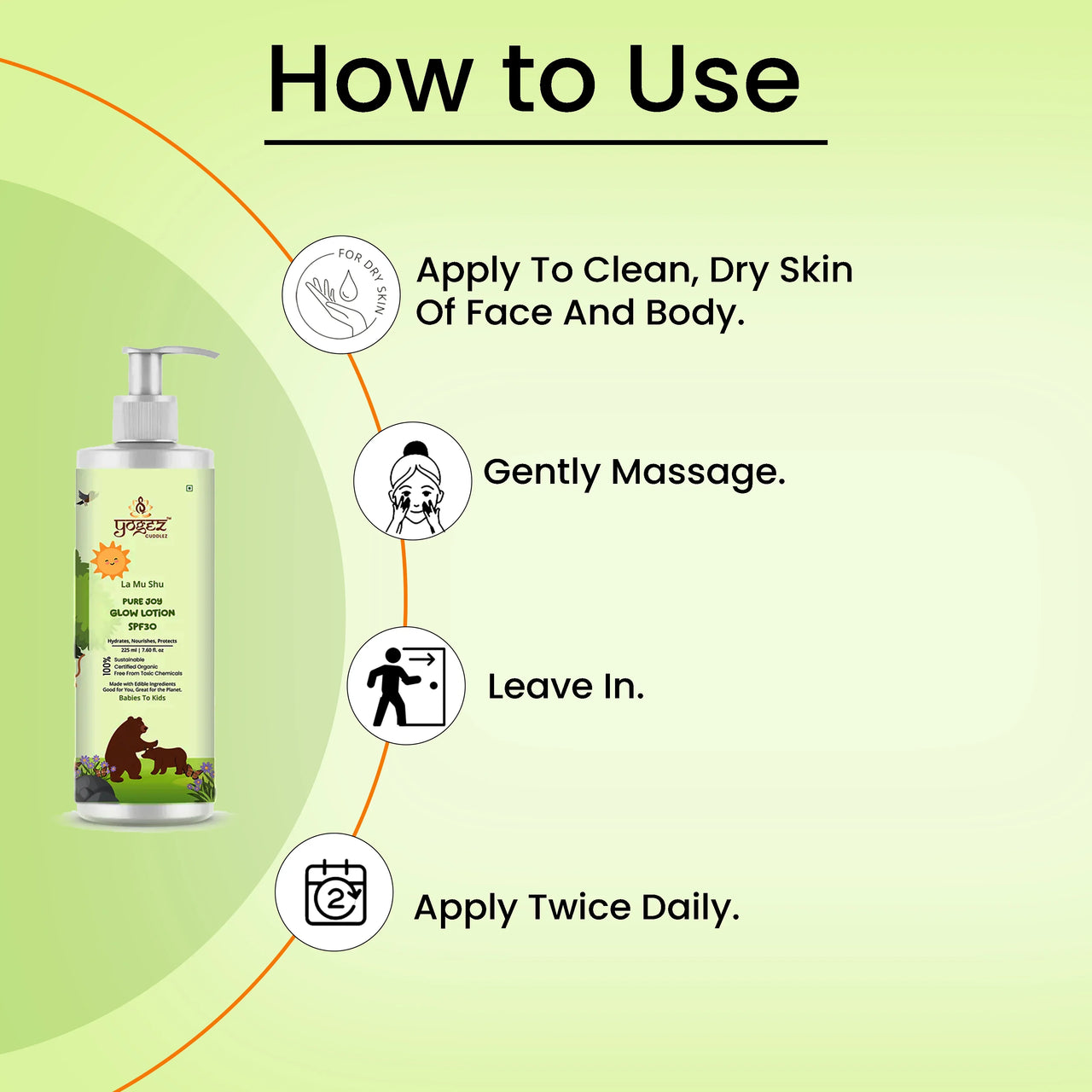Yogez La Mu Shu Pure Joy Glow Lotion SPF30