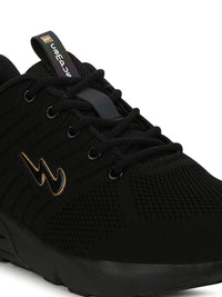 Thumbnail for Campus Men Black Mesh Running Shoes