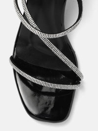 Thumbnail for ELLE Embellished Party Slim Heel Sandals