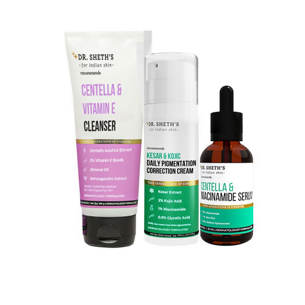Dr. Sheth's Fresh & Clear CSM (Cleanser, Serum, Moisturizer) Combo - Distacart