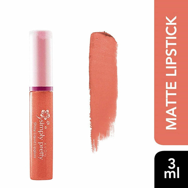 Avon Simply Pretty Shiny Liquid Lipgloss - Caramel Shine - Distacart