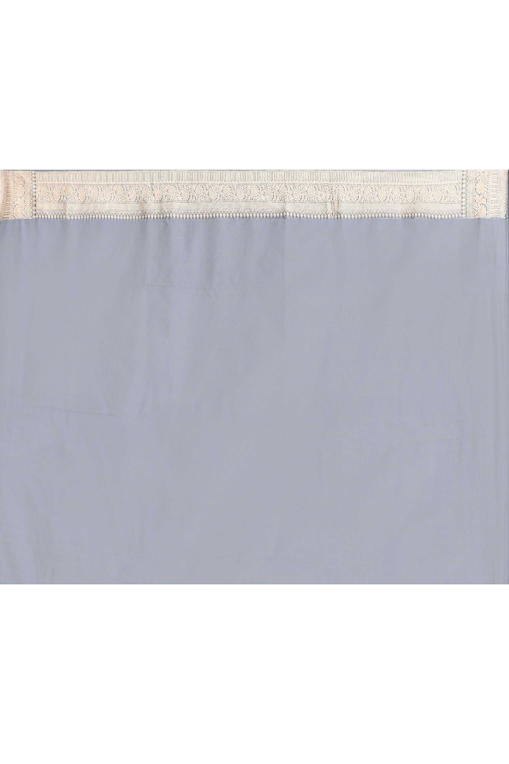 Joban Fashion Silver Grey Pure Katan Pure Handloom Banarasi Silk Saree