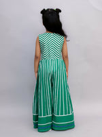 Thumbnail for Lil Drama Shor-Gul Green Jumpsuit For Girls