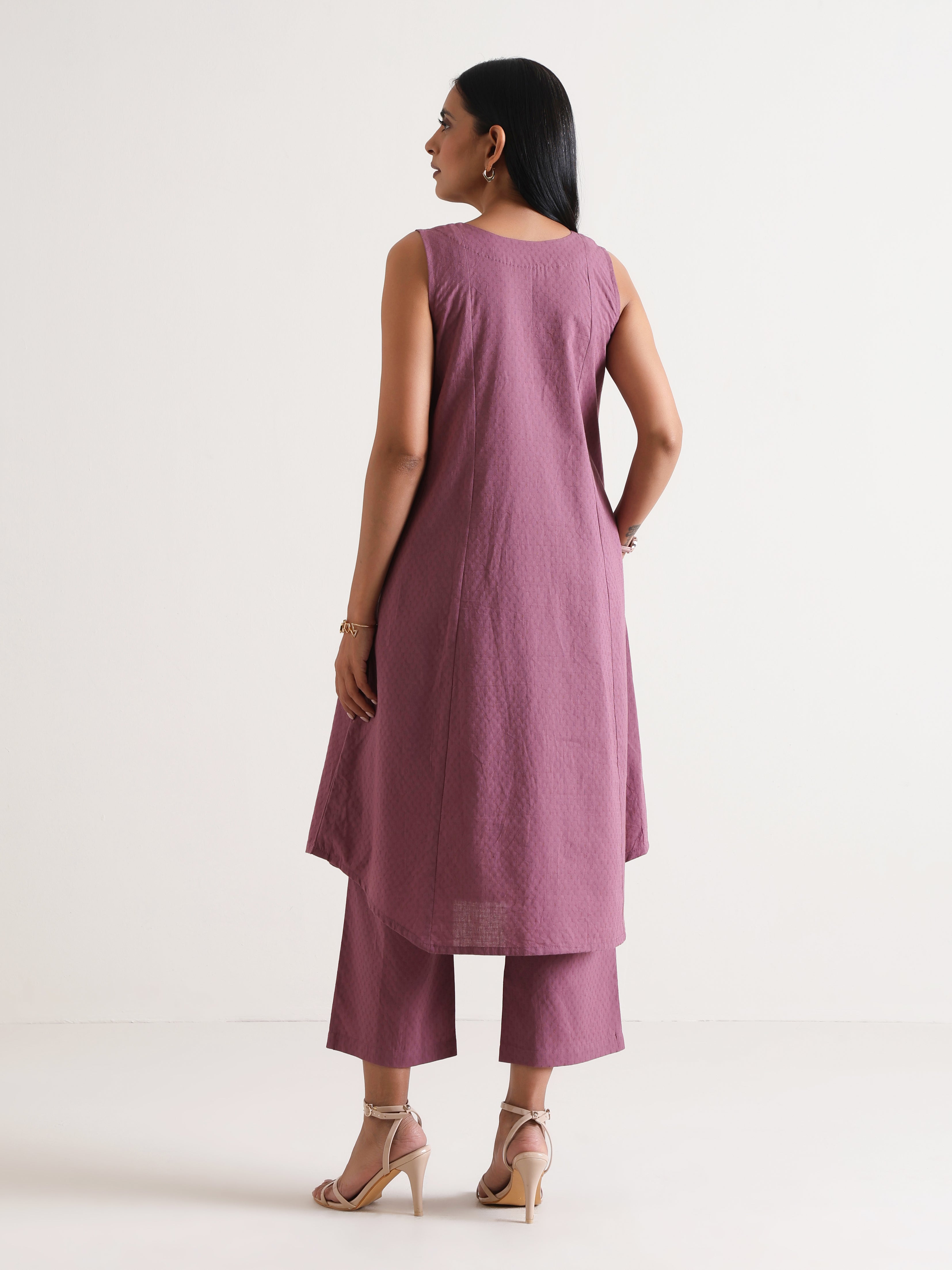 trueBrowns Orchid Panelled Co-ord Set - Distacart