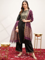 Thumbnail for Vishudh Printed Regular Kurta with Palazzos & With Dupatta - Distacart