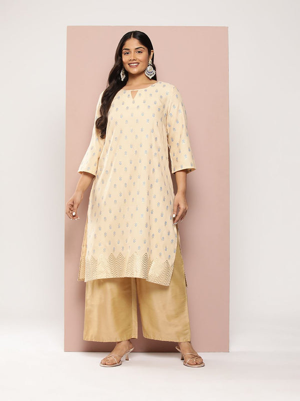 Sztori Plus Size Ethnic Motifs Printed Kurta - Distacart