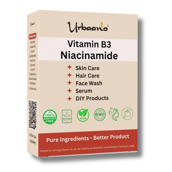 Urbaano Herbal Niacinamide Powder (Vitamin B3) For Making DIY Lotion, Cream, Serum & Skin Care - Distacart