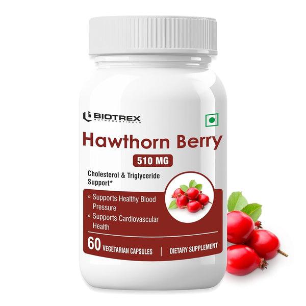 Biotrex Hawthorn Berry 510Mg Veg Capsules - Distacart
