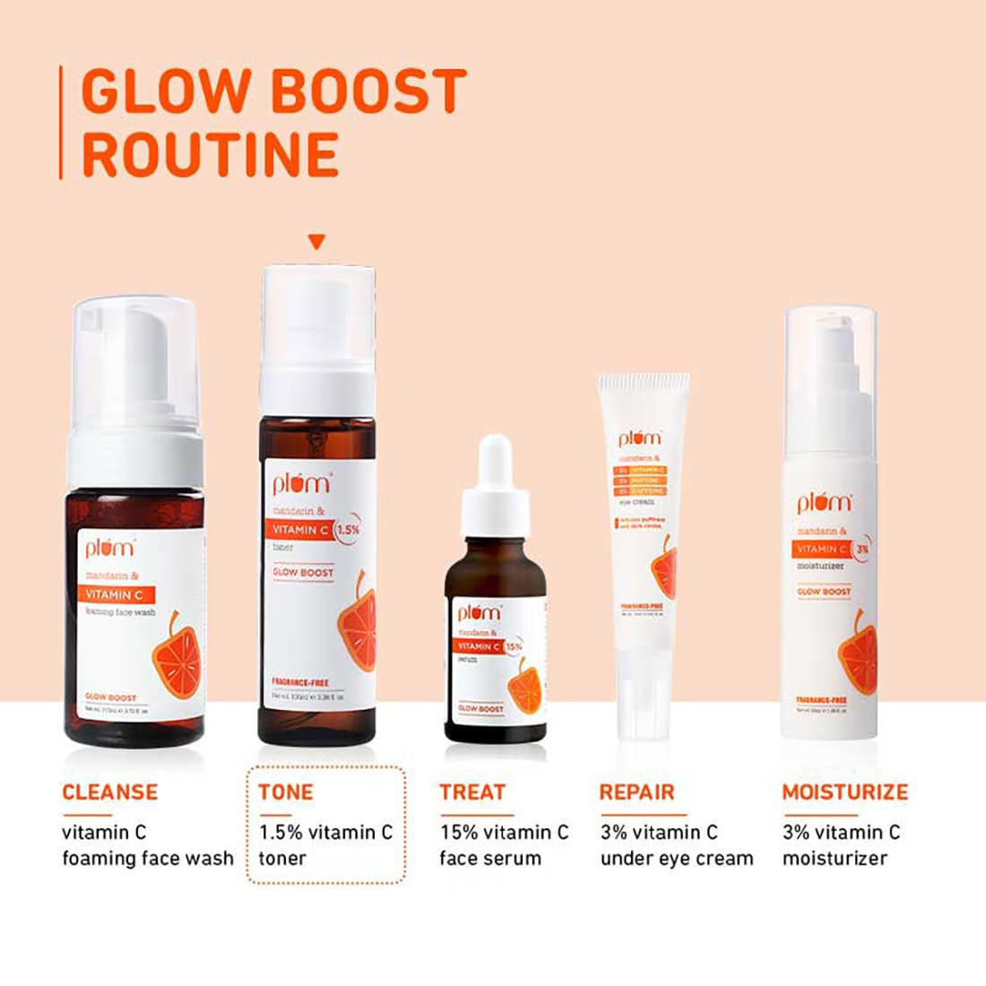 Plum 1.5% Vitamin C Toner with Mandarin for Glowing Skin - Distacart