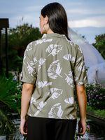 Thumbnail for Yufta Green Liva Collared Shirt Style Top - Distacart