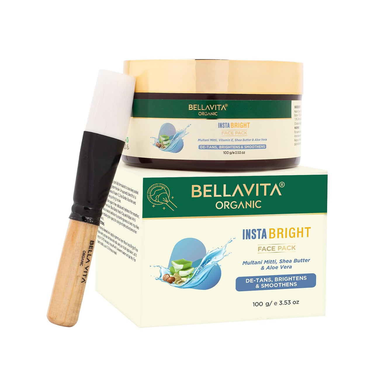 Bella Vita Organic INSTABRIGHT Face Pack for DeTan - Distacart