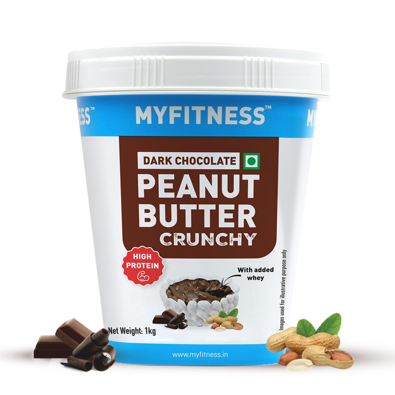 Myfitness High Protein Dark Chocolate Peanut Butter Crunchy - Distacart