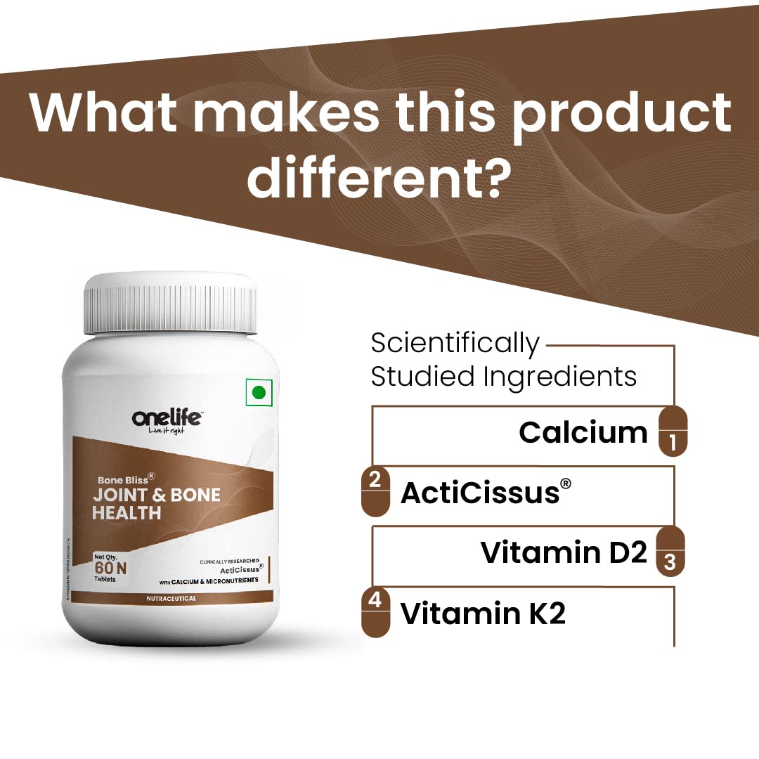 Onelife Bone Bliss Calcium Tablets - Distacart