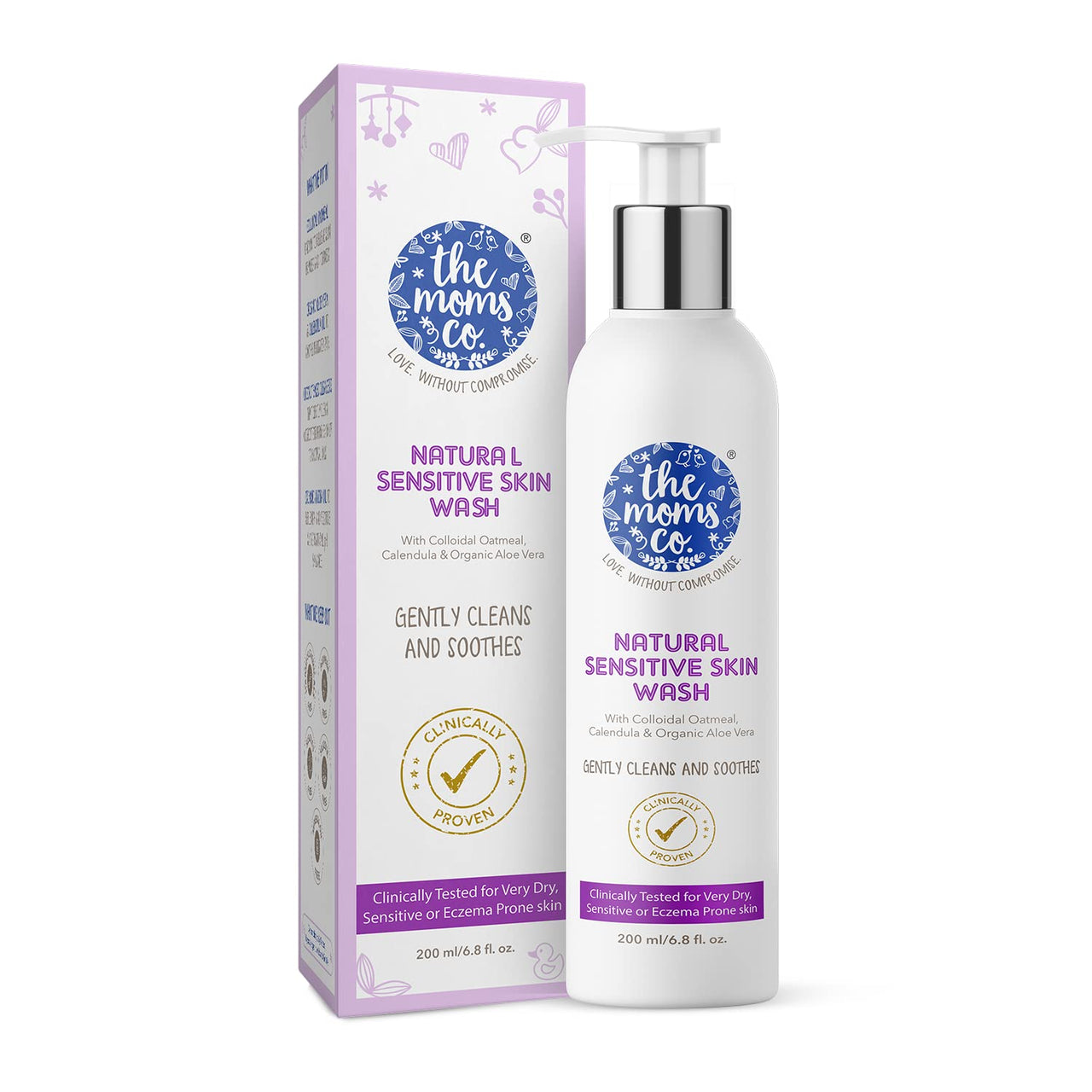The Moms Co Natural Sensitive Skin Wash - Distacart