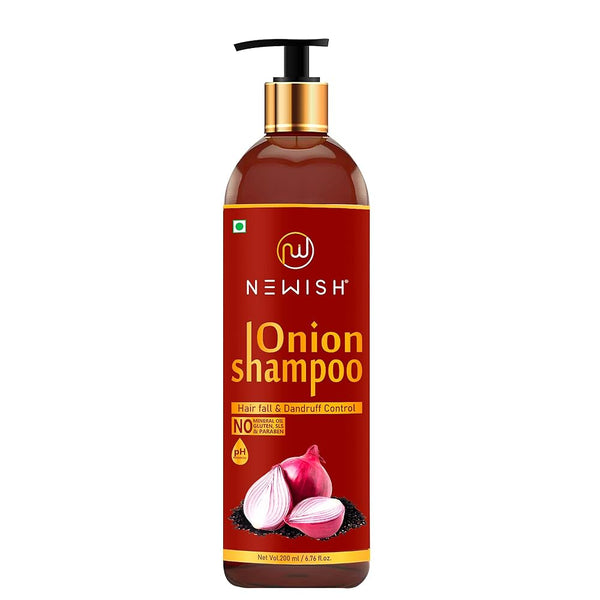 Newish Red Onion Shampoo For Hair Growth & Hair Fall Control - Distacart
