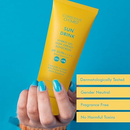 Conscious Chemist Sun Drink Sunscreen Gel SPF 50 - Distacart