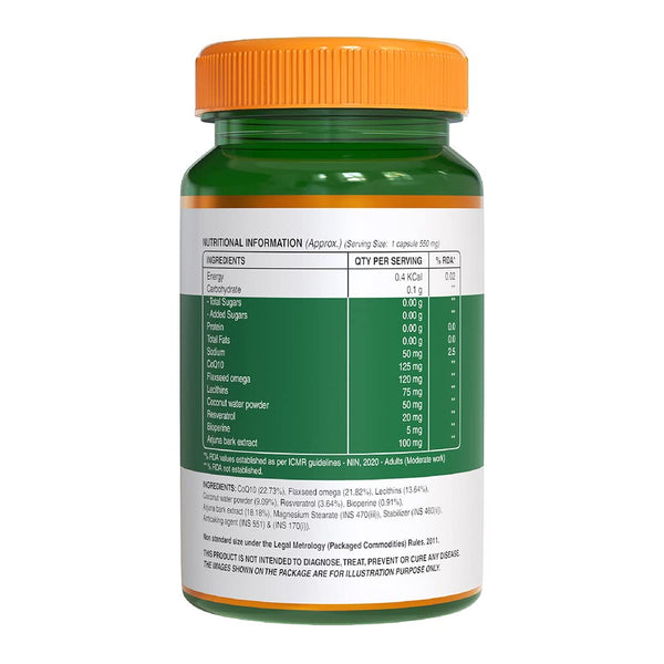 Pure Nutrition Bio Coenzyme Q10 125 mg Veg Capsules - Distacart
