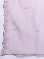 Thumbnail for Indo Era Plus Size Floral Embroidered Thread Work Kurta With Trousers & Dupatta