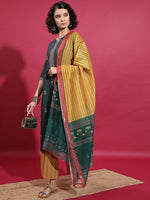Thumbnail for Vishudh Floral Printed Straight Kurta & Palazzos With Dupatta - Distacart