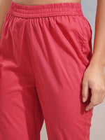 Thumbnail for Vishudh Embroidered Thread Work Pure Cotton Kurta with Trousers & Dupatta - Distacart